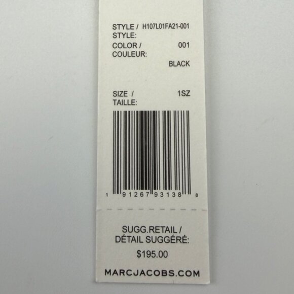 Marc Jacobs H107L01FA21 Mini Leather Crossbody Bag in Black - Picture 6 of 7